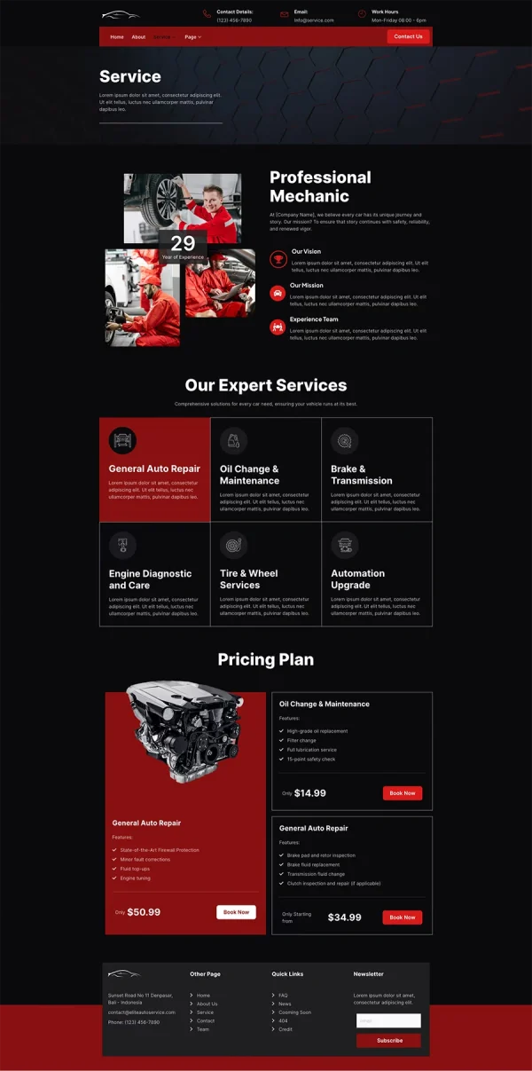 Autobest Car Repair & Auto Service Elementor Template Kit - Image 13