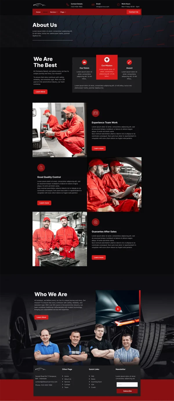 Autobest Car Repair & Auto Service Elementor Template Kit - Image 11