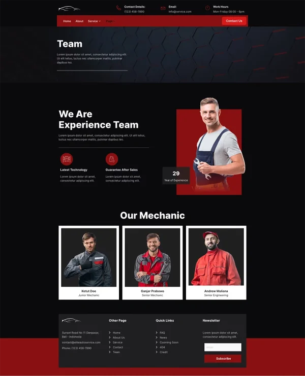 Autobest Car Repair & Auto Service Elementor Template Kit - Image 5