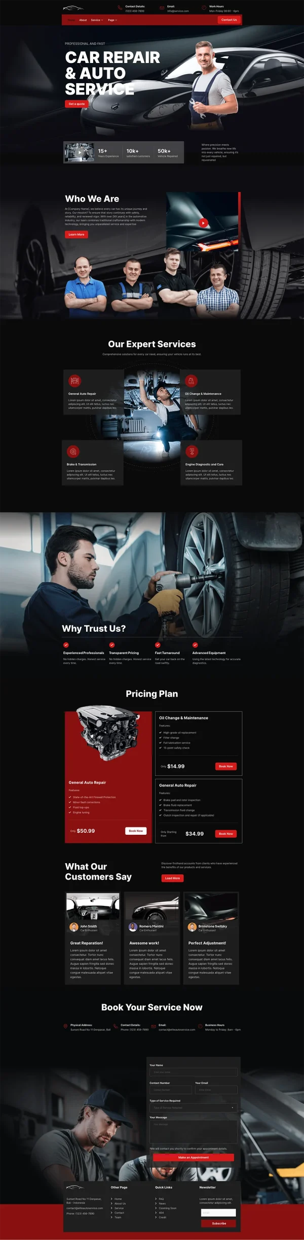 Autobest Car Repair & Auto Service Elementor Template Kit - Image 4