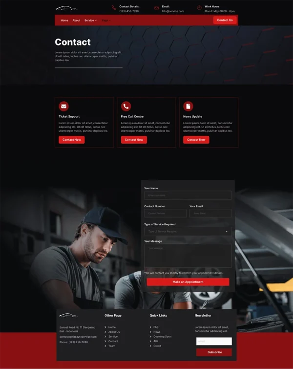 Autobest Car Repair & Auto Service Elementor Template Kit - Image 10