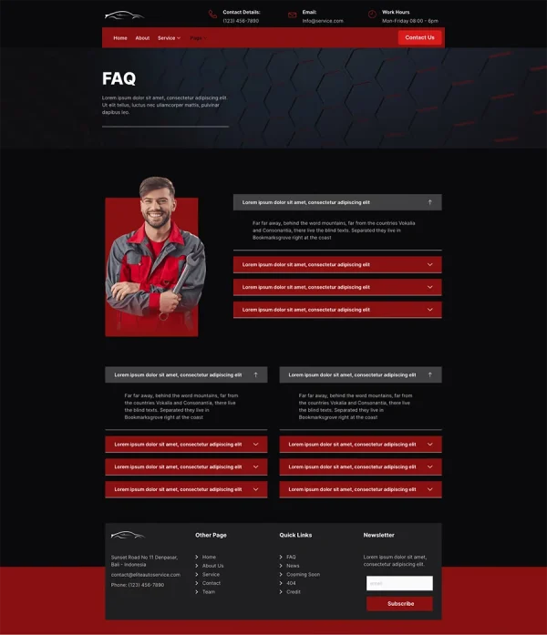 Autobest Car Repair & Auto Service Elementor Template Kit - Image 8