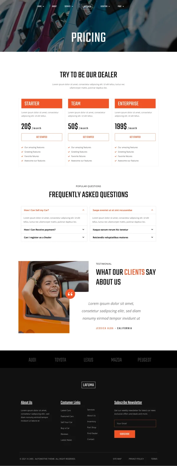 Lafuma - Car Rental & Auto Dealer Elementor Template Kit - Image 8