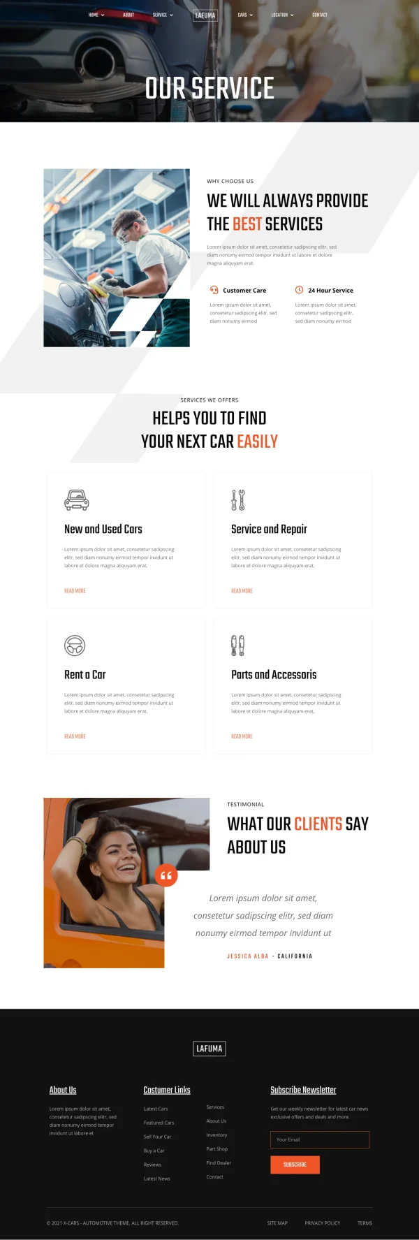 Lafuma - Car Rental & Auto Dealer Elementor Template Kit - Image 7