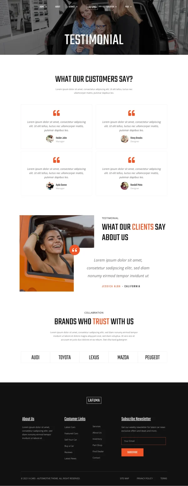 Lafuma - Car Rental & Auto Dealer Elementor Template Kit - Image 3