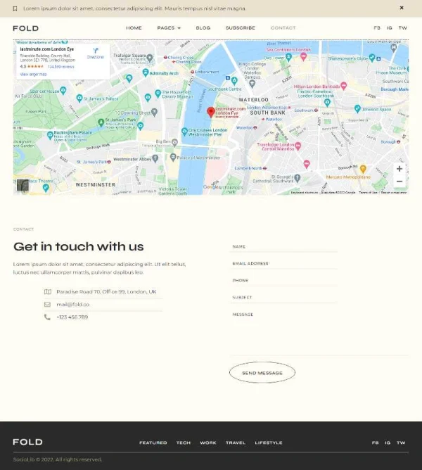 Fold - Vintage Style Blog Elementor Template Kit - Image 6