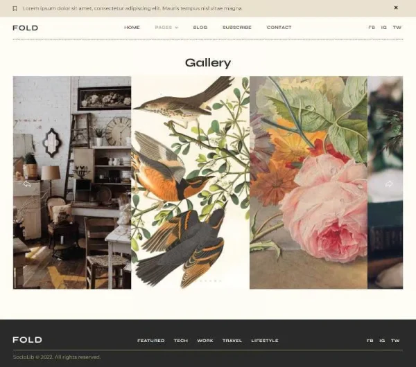 Fold - Vintage Style Blog Elementor Template Kit - Image 11
