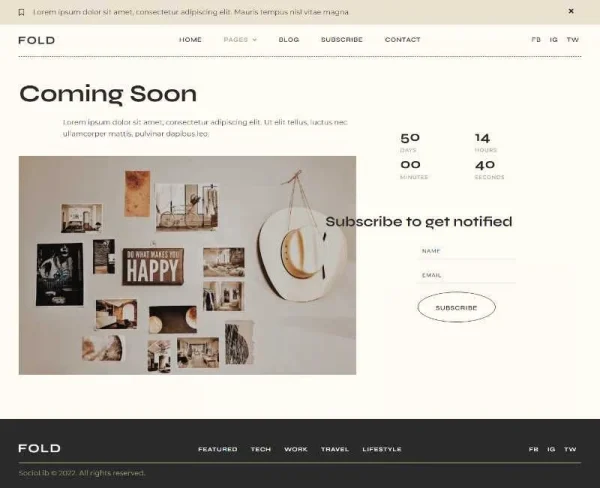 Fold - Vintage Style Blog Elementor Template Kit - Image 8