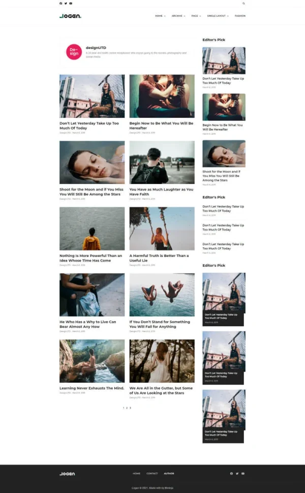 Logen - Lifestyle Blog Elementor Pro Template Kit - Image 12