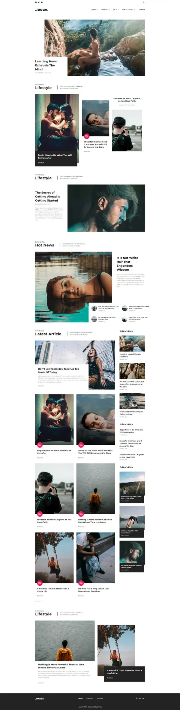 Logen - Lifestyle Blog Elementor Pro Template Kit - Image 14