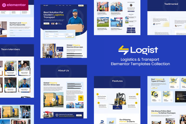 Logist - Logistics And Transport Elementor Pro Template Kit - Image 2