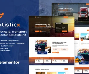 Logisticx - Logistics & Transportation Elementor Template Kit