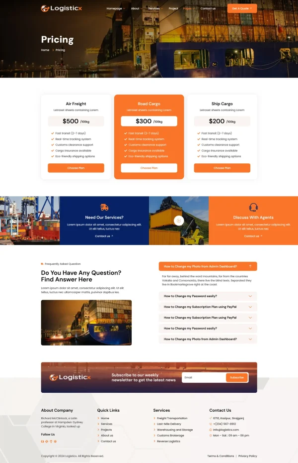 Logisticx - Logistics & Transportation Elementor Template Kit - Image 7