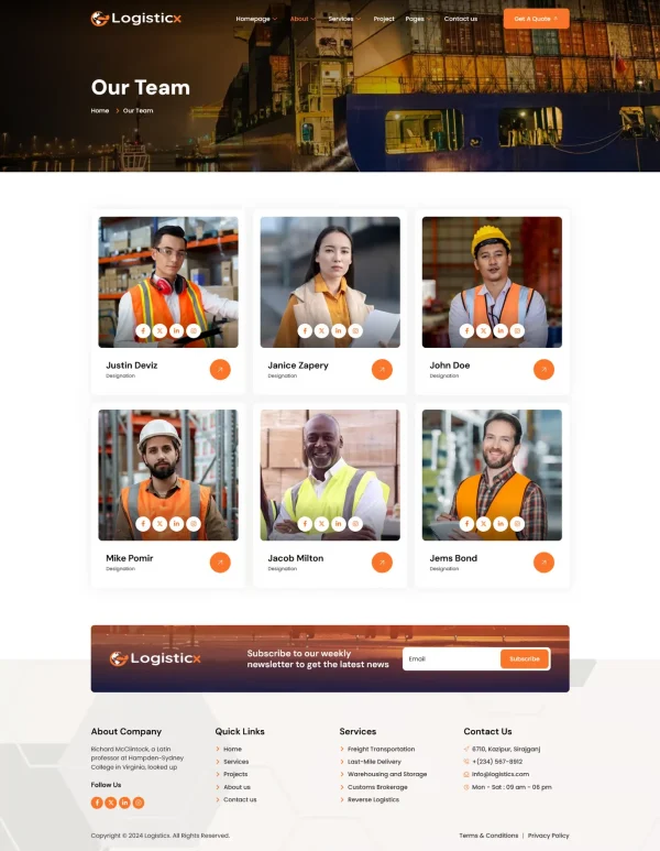 Logisticx - Logistics & Transportation Elementor Template Kit - Image 6