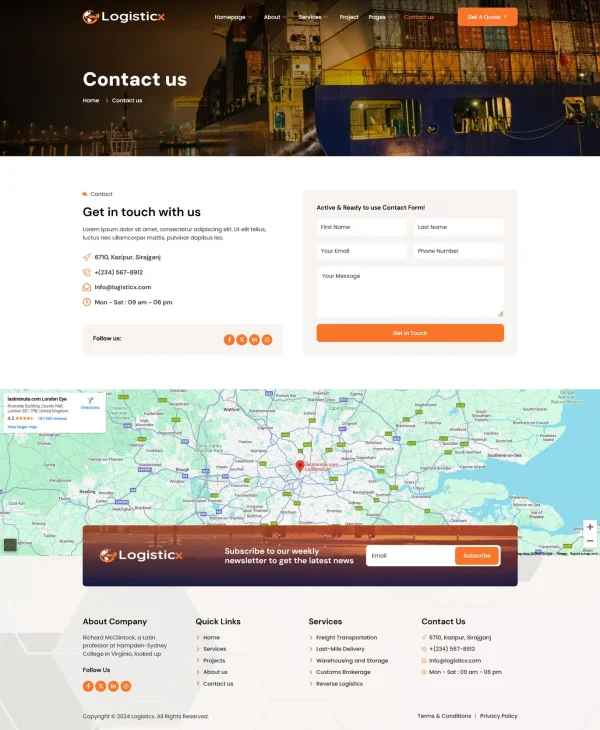 Logisticx - Logistics & Transportation Elementor Template Kit - Image 5