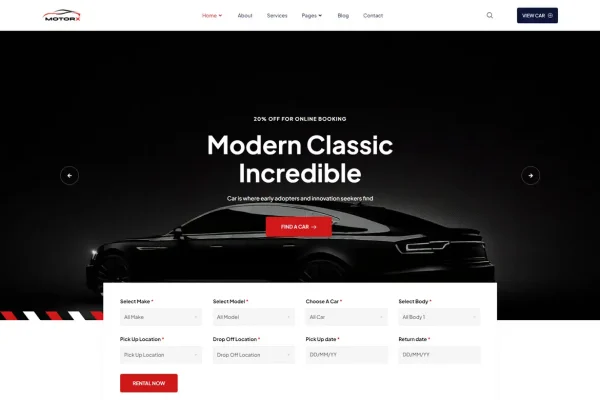 Motorx - Car Rental Template Kit - Image 2
