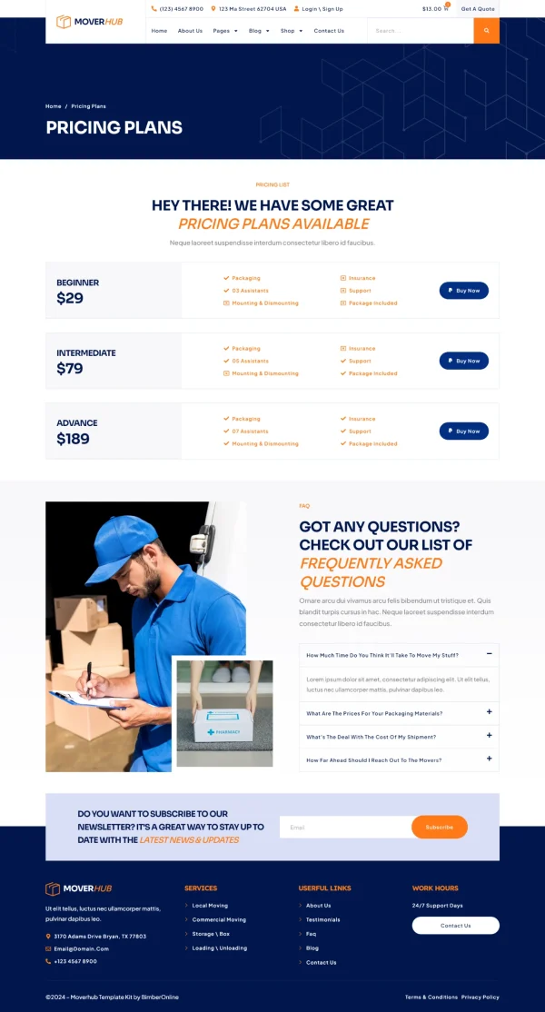 Moverhub - Moving Company Elementor Pro Template Kit - Image 6
