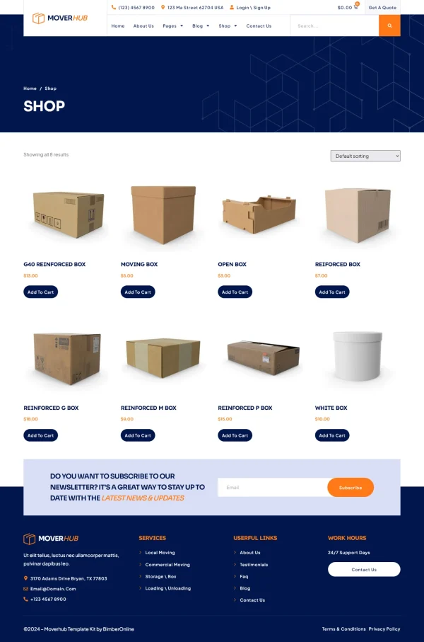 Moverhub - Moving Company Elementor Pro Template Kit - Image 2