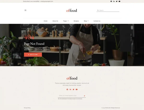 Offood - Kit Template Elementor Blog Resep & Makanan - Image 2