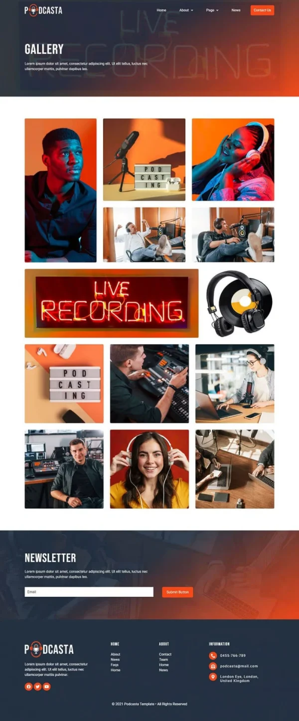 Podcasta - Podcast & Streaming Elementor Template Kit - Image 2