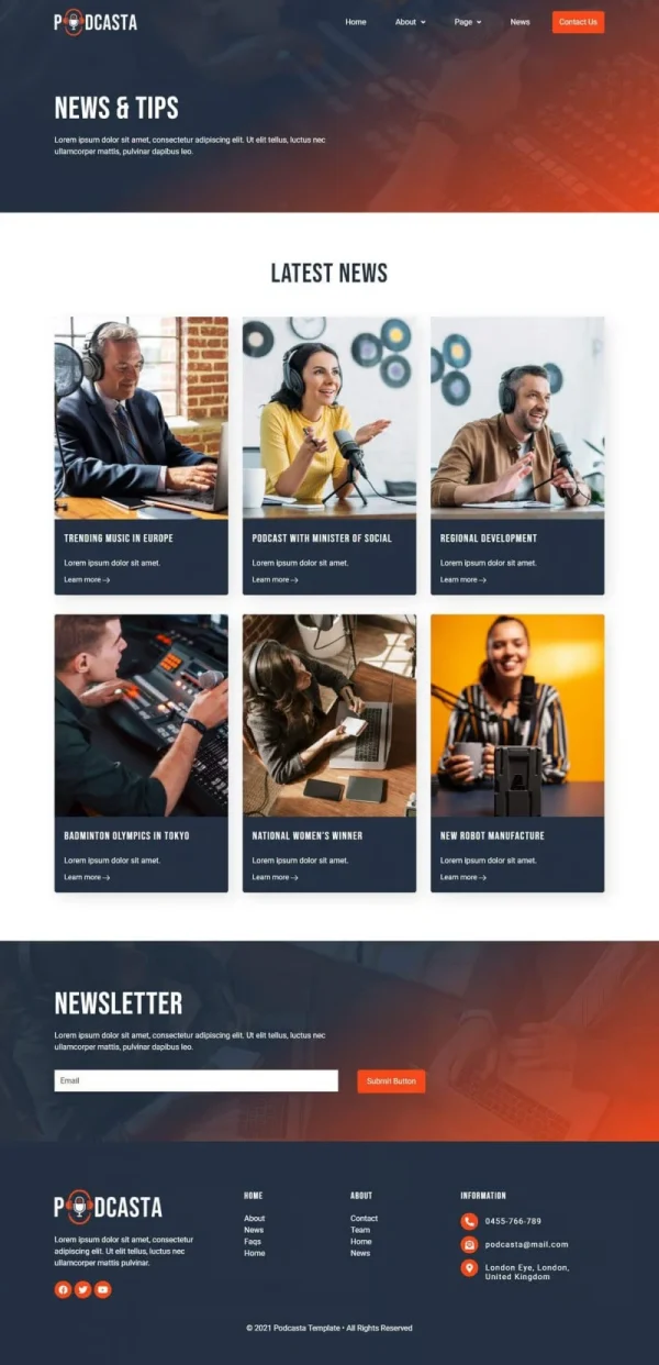 Podcasta - Podcast & Streaming Elementor Template Kit - Image 8