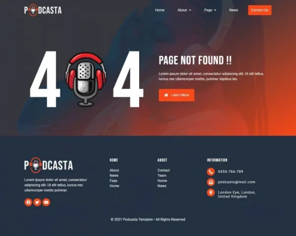 Podcasta - Podcast & Streaming Elementor Template Kit - Image 3