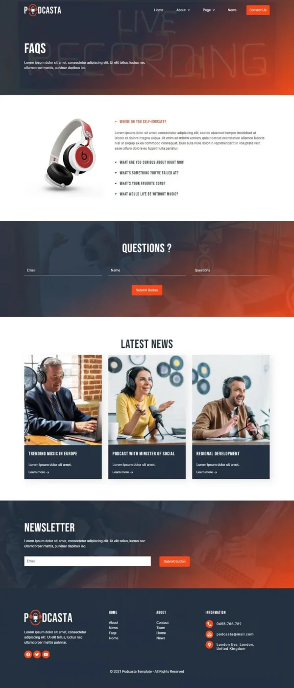 Podcasta - Podcast & Streaming Elementor Template Kit - Image 13