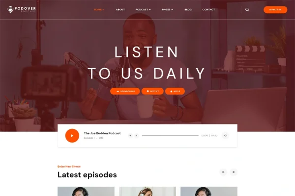 Podover - Podcast Elementor Template Kit - Image 2