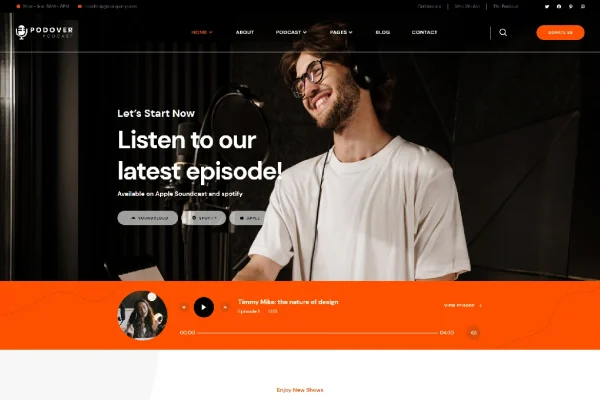 Podover - Podcast Elementor Template Kit - Image 4