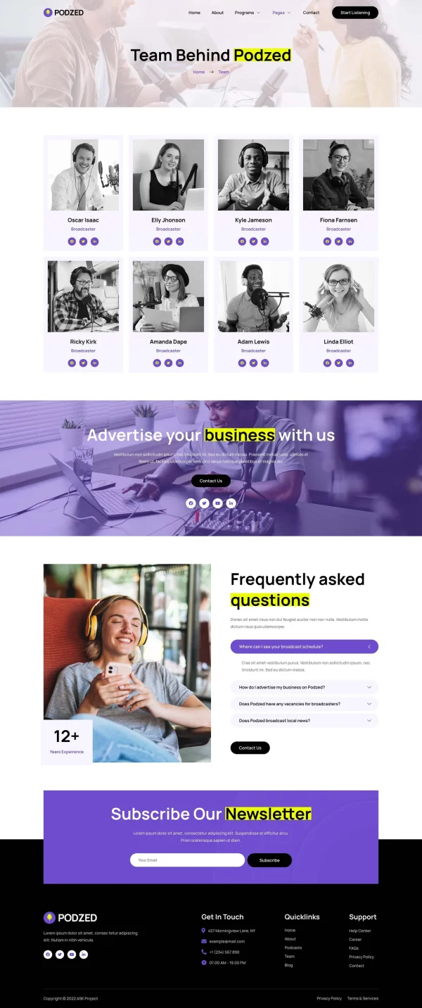 Podzed - Podcaster & Radio Station Elementor Template Kit - Image 10