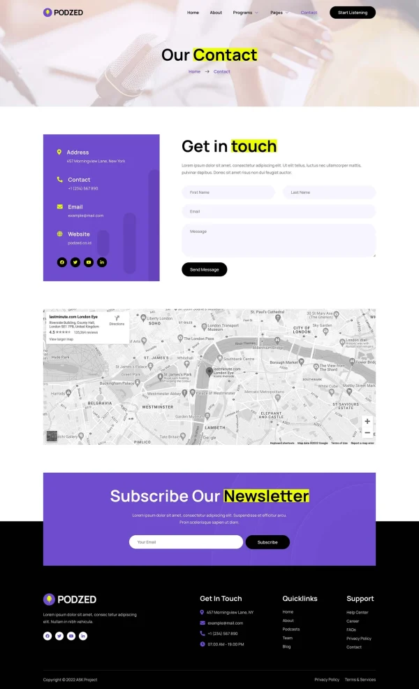 Podzed - Podcaster & Radio Station Elementor Template Kit - Image 9