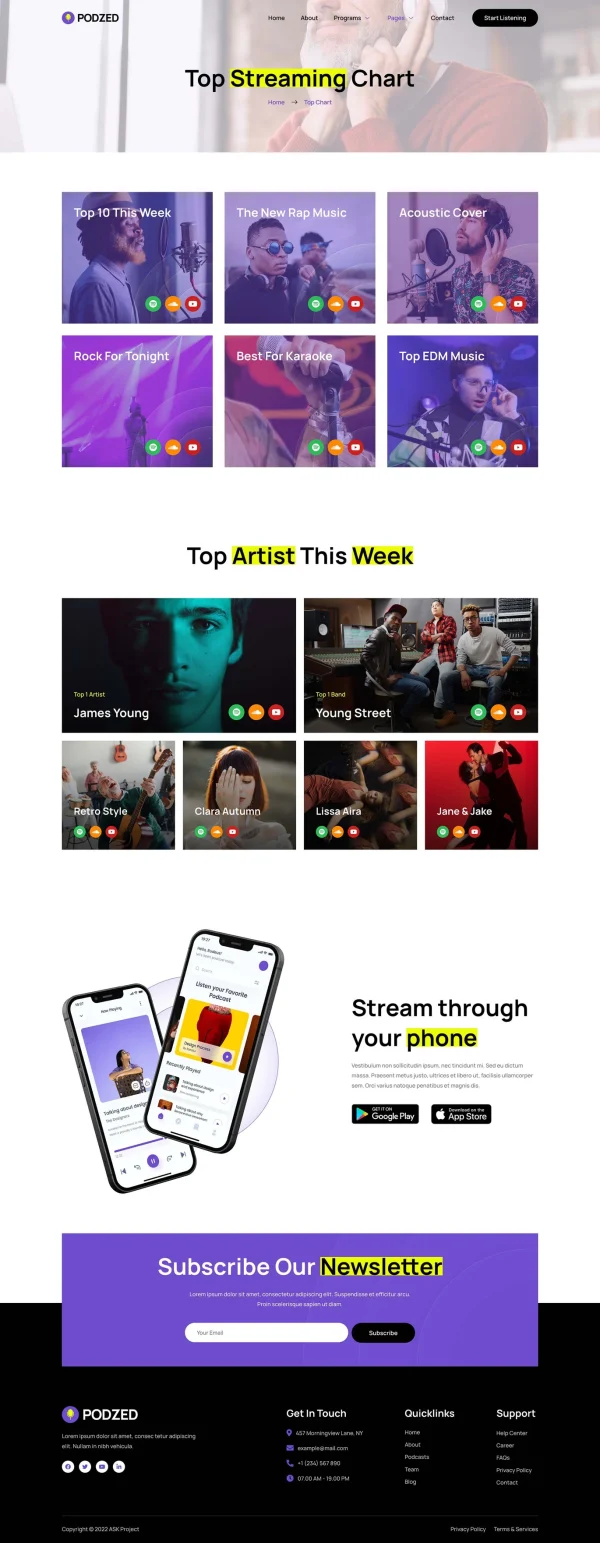 Podzed - Podcaster & Radio Station Elementor Template Kit - Image 8