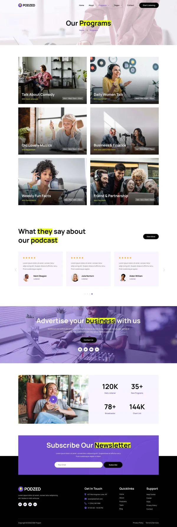 Podzed - Podcaster & Radio Station Elementor Template Kit - Image 7