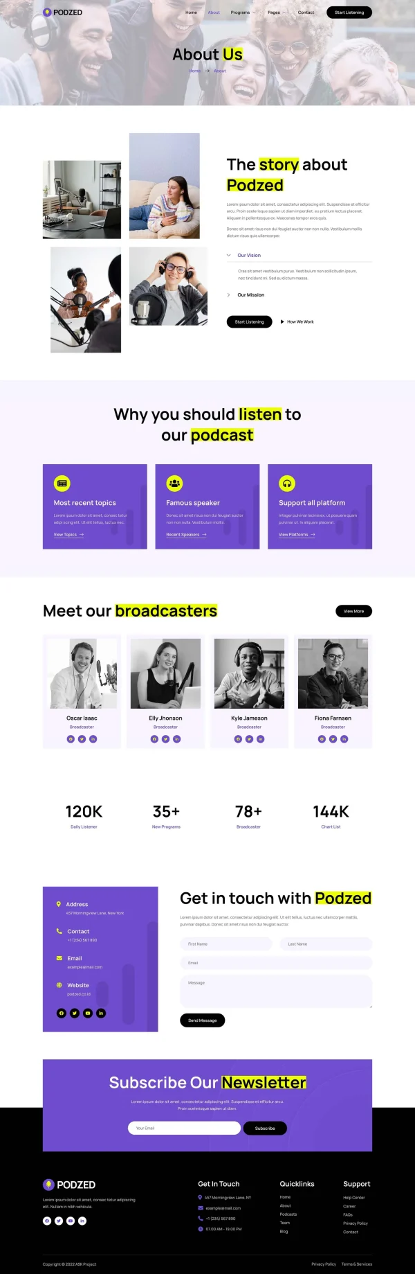Podzed - Podcaster & Radio Station Elementor Template Kit - Image 3