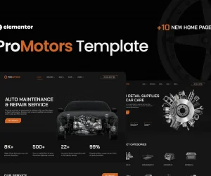 ProMotors – Car Service and Detailing Elementor Pro Template Kit