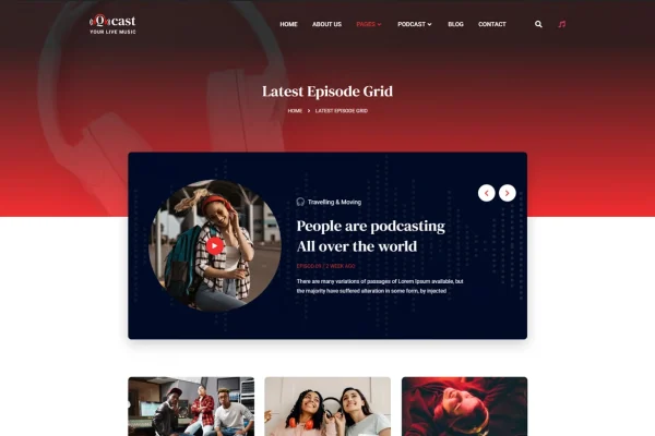 Qcast - Podcast & Music Elementor Template Kit - Image 4
