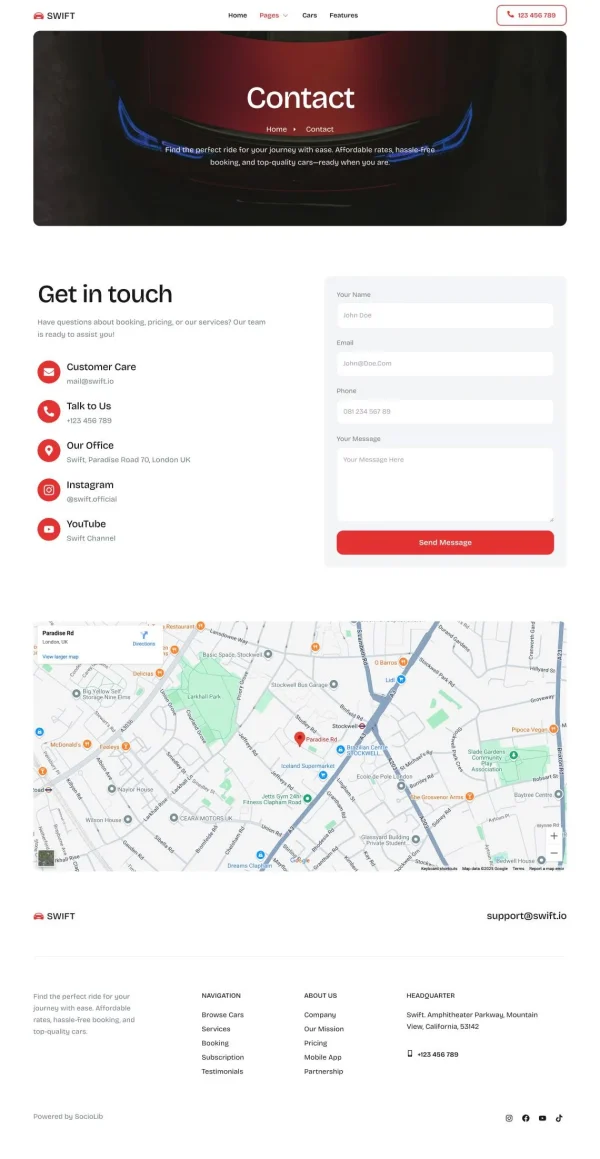 Swift - Car Rental Service Elementor Template Kit - Image 14