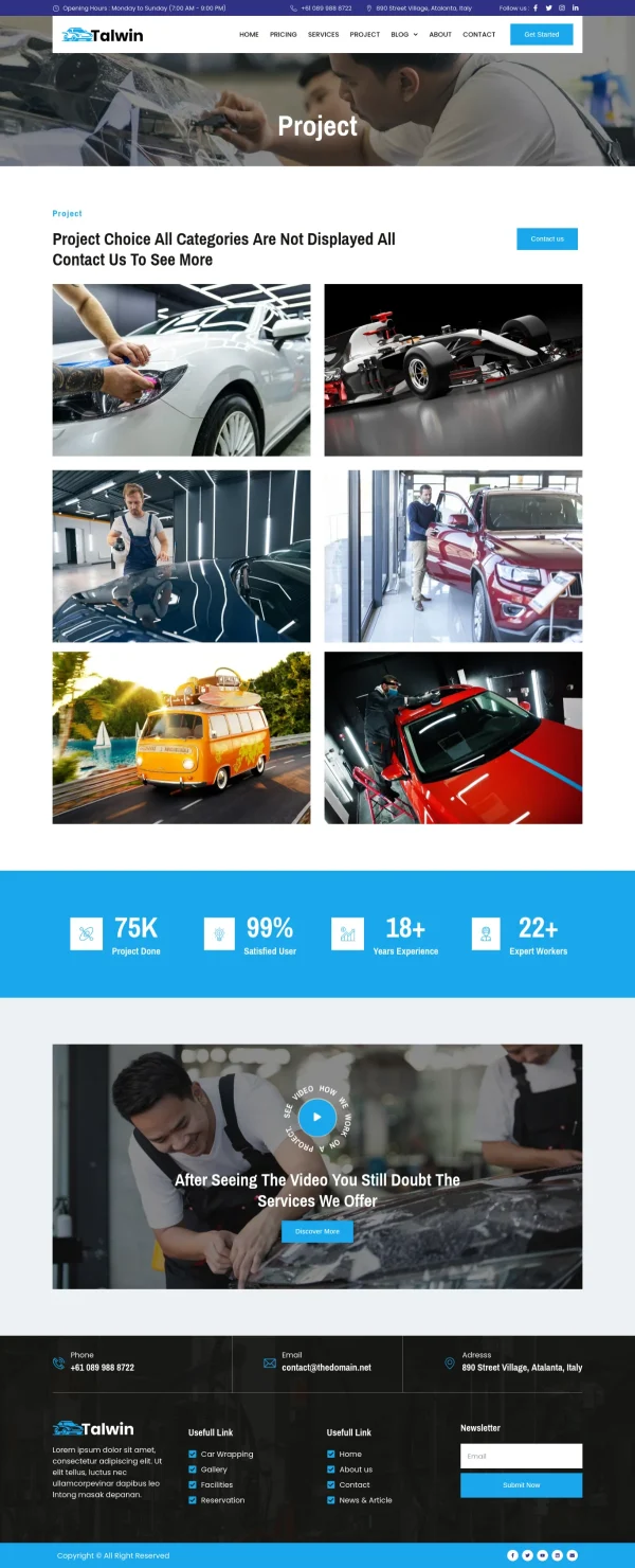 Talwin - Car Wrapping & Stickers Elementor Pro Template Kit - Image 5