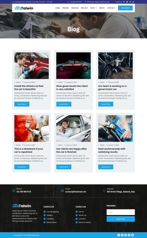 Talwin - Car Wrapping & Stickers Elementor Pro Template Kit - Image 7