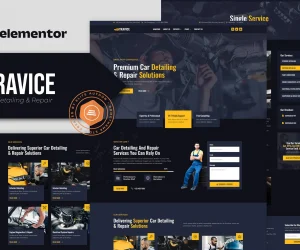 Travice - Car Detailing Service & Car Repair Elementor Template Kit