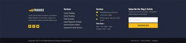 Travice - Car Detailing Service & Car Repair Elementor Template Kit - Image 3