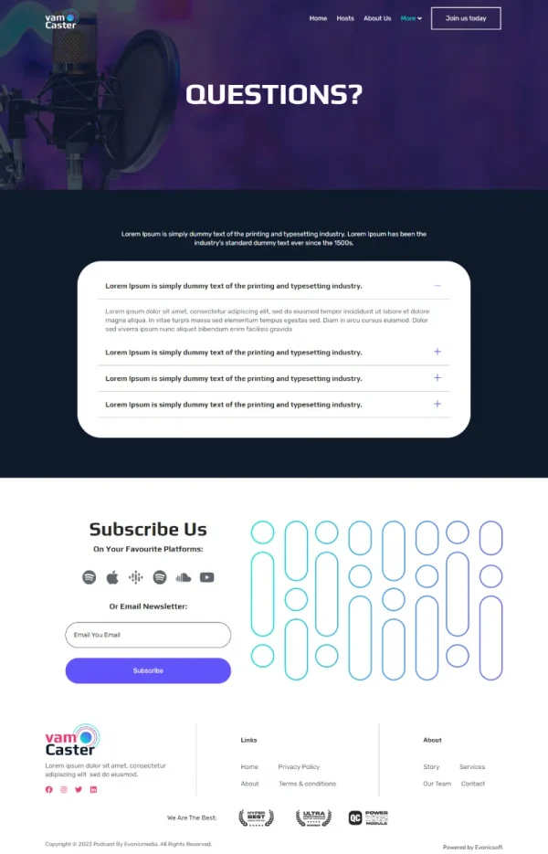 Vamcaster - Podcast & Video Streaming Elementor Template Kit - Image 13