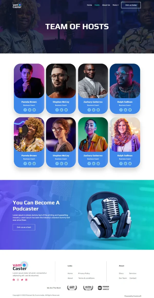 Vamcaster - Podcast & Video Streaming Elementor Template Kit - Image 6
