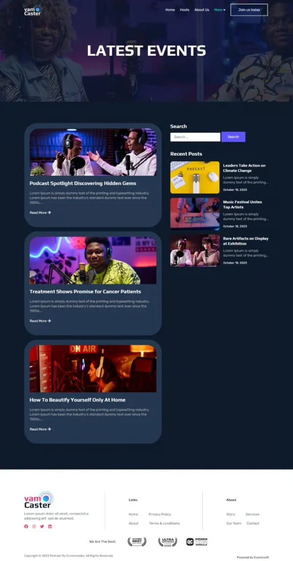 Vamcaster - Podcast & Video Streaming Elementor Template Kit - Image 9