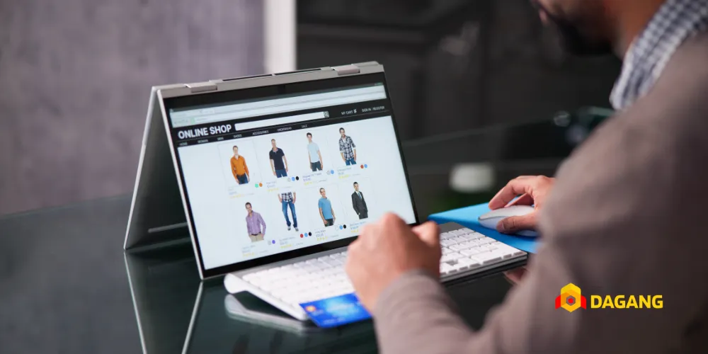 Contoh tampilan website UMKM buatan Aplikasi Dagang