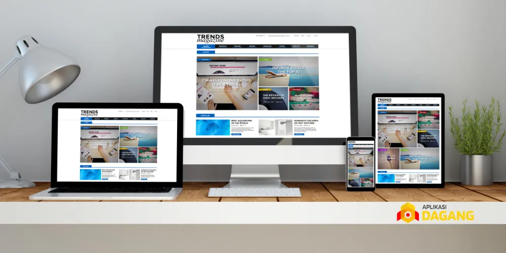 Desain website UMKM yang responsif dan informatif"