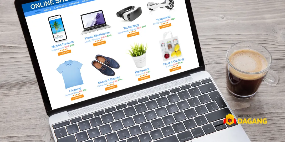 Tampilan beranda marketplace Shopee dan Tokopedia untuk UMKM