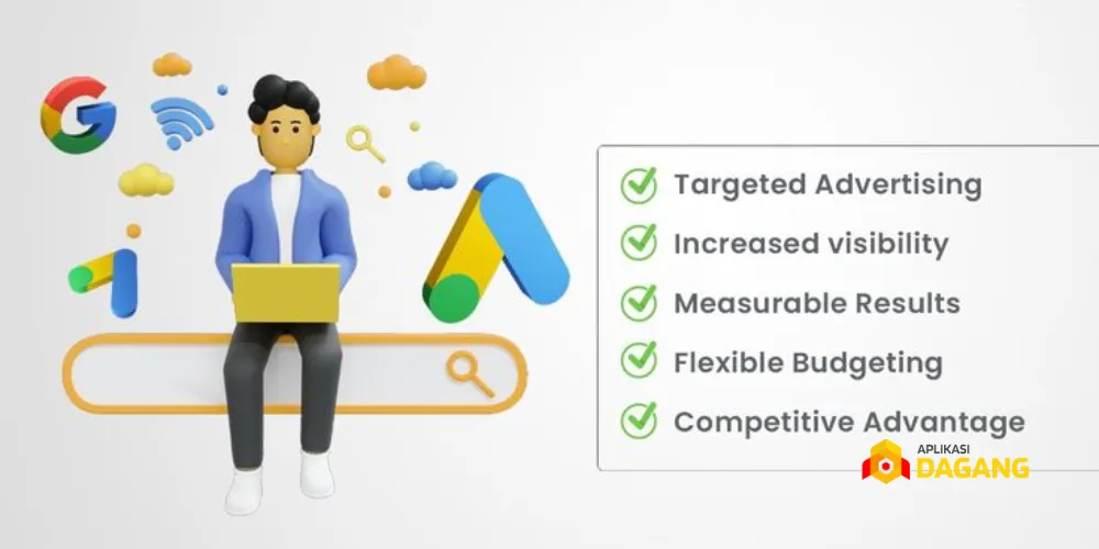 Contoh headline Google Ads yang salah dan benar.