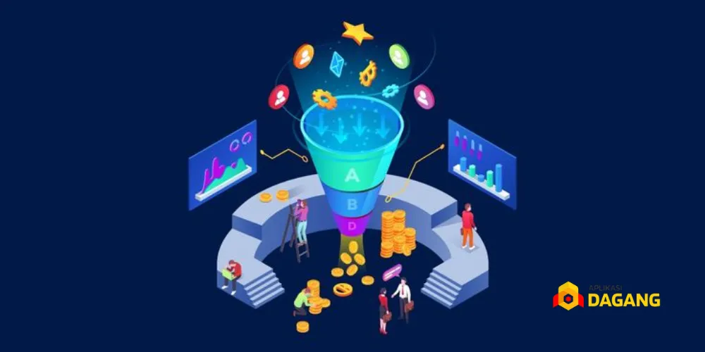 Diagram strategi retargeting iklan digital