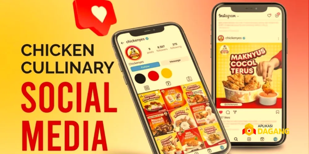 Contoh branding visual konsisten pada akun Instagram kuliner Bandung.